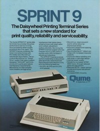 Qume Sprint 9 Daisywheel Printer