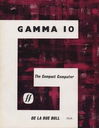  De La Rue Bull Gamma 10 The Compact Computer