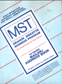 MST Dragon Diskette Business Program -  Mailer / Address Book
