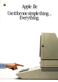 Apple IIe product leaflet 1985