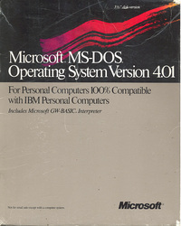 Microsoft MS-DOS Operating System 4.01