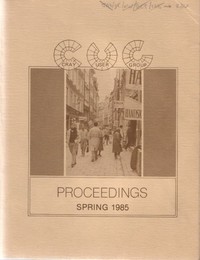 Cray User Group - Proceedings Spring 1985