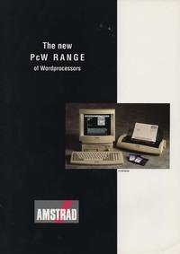 Amstrad The New PcW range of Word Processors