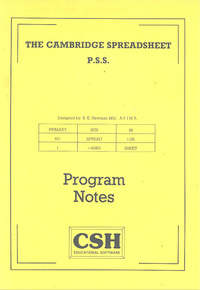 The Cambridge Spreadsheet PSS
