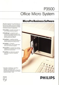 Philips P3500 MicroPro Business Software