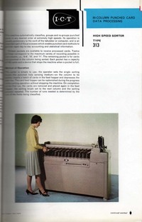 80 Column Punched Card Data Processing - High Speed Sorter Type 313