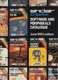 ZX Spectrum Software and Peripherals Catalogue June 1983 Edition
