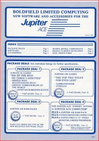 Jupiter Ace - Software and Accessories Catalogue