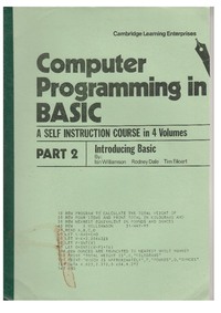 Computer Programming in BASIC - Part 2 - Introducing BASIC
