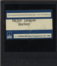 Major league Hockey (Thorn EMI Beta Cartridge)