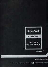 TRS-80 Level 1 Game Pack