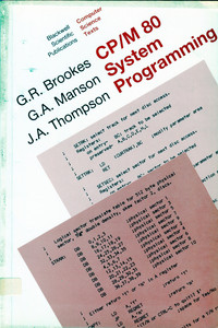 CP/M 80 System Programming