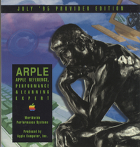 Apple Reference, Performance & Learning Expert. Provider Edition, July 1995.