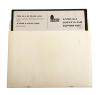 Acorn 64k Sideways RAM Support Disc