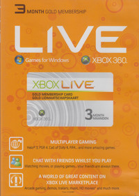 3 Month Xbox 360 Live