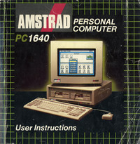 Amstrad PC1640 User Manual (second edition)