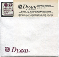 Dysan 224 Alignment Diskette