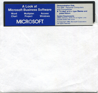 A Look At Microsoft Business Software (Demonstration Disk)