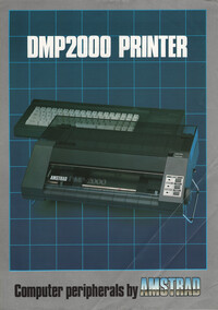 Amstrad DMP2000 Printer Brochure