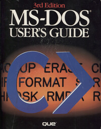 MS-DOS User's Guide