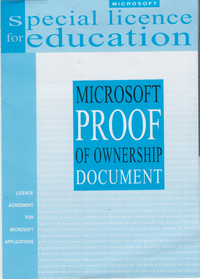 Microsoft Office for Windows 95 (education licence) 