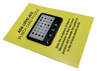 Ada Lovelace Punch Card Puzzle Badge