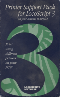 Printer Support Pack for LocoScript 3