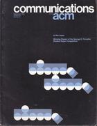 Communications of the ACM - September 1981
