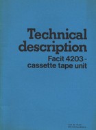 Facit 4203 Technical Description