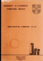 Basic Use of thee Cambridge 370/165