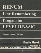 RENUM (Line Renumber) (4k)