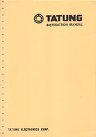 Tatung TVT-4200C CRT Terminal User Manual