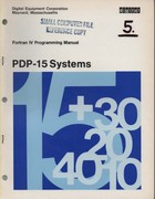 Digital PDP-15 Systems Fortran IV Programming Manual
