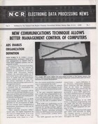 NCR Electronic Data Processing News Vol 3 No. 1