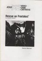 Atari XE Video Game Manual Rescue On Fractalus!