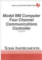 Model 990 Computer Four Channel Communications Controller