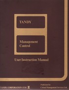 TRS-80 Management Control User Instruction Manaual
