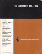 The Computer Bulletin - March 1968