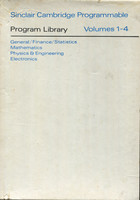 Sinclair Cambridge Programmable Program Library Volumes 1-4