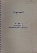 Ferranti Atlas Provisional Programming Manual