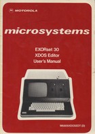 Motorola EXORset 30 XDOS Editor User's Manual