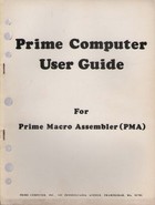 Prime Computer User Guide for Prime Macro Assembler