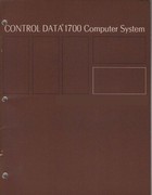 1700 Computer System Input/Output Specifications Manual