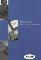 Acorn Group Plc. - Report & Financial Statements 31st Dec 1998