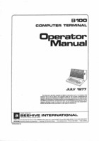 Beehive B100 Computer Terminal - Operator Manual