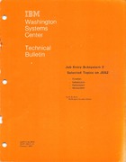 Washington Systems Center Technical Bulletin VSAM Performance Study Foil Presentation with Text