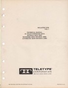 Teletype Technical Manual for 33 teletypewriter sets Bulletin 310B Vol 1