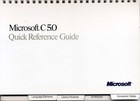 Microsoft C5.0 Quick Reference Guide