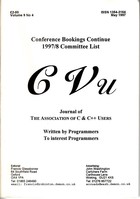 CVu Volume 9 Issue 4 - May 1997