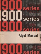 ICT 1900 Series Algol Manual